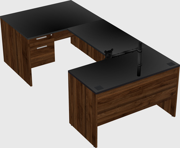 U-shaped desk