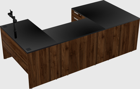 U-shaped desk