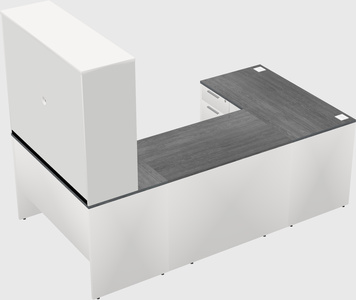U-shaped desk