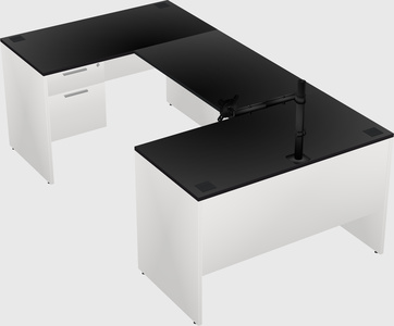 U-shaped desk