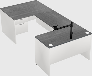 U-shaped desk