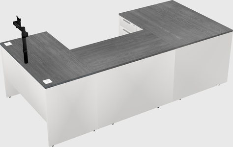 U-shaped desk