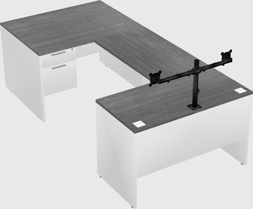 U-shaped desk