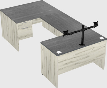 U-shaped desk