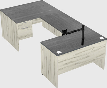 U-shaped desk