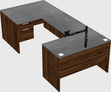 U-shaped desk