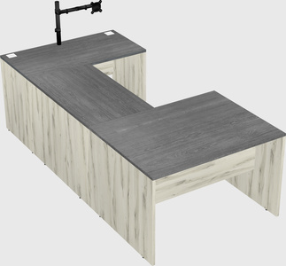 U-shaped desk