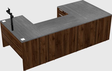 U-shaped desk