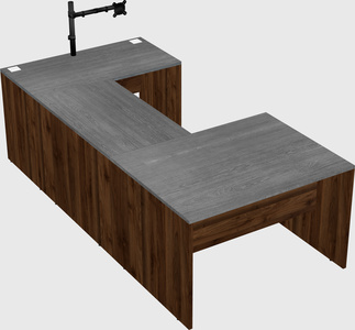 U-shaped desk