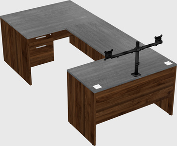 U-shaped desk