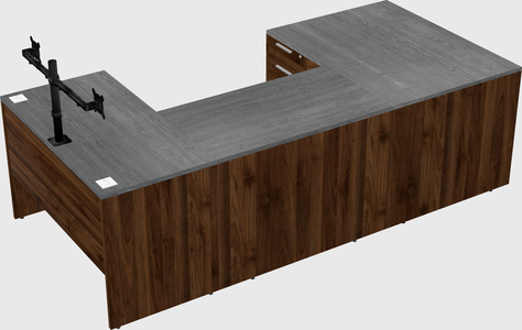 U-shaped desk