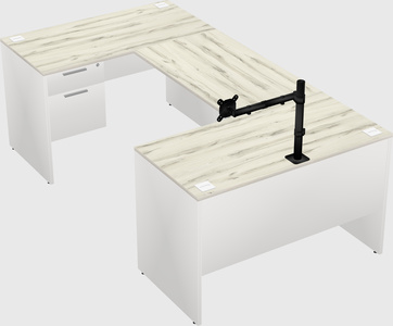 U-shaped desk