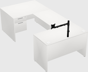 U-shaped desk