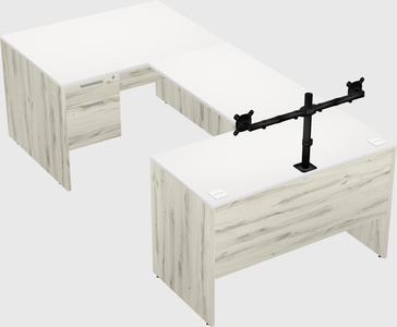 U-shaped desk