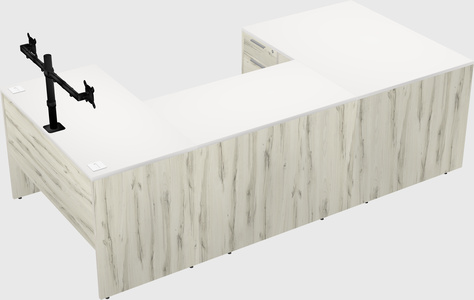 U-shaped desk