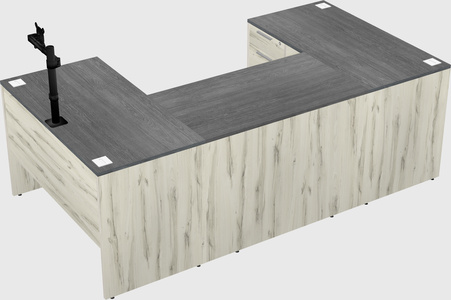 U-shaped desk