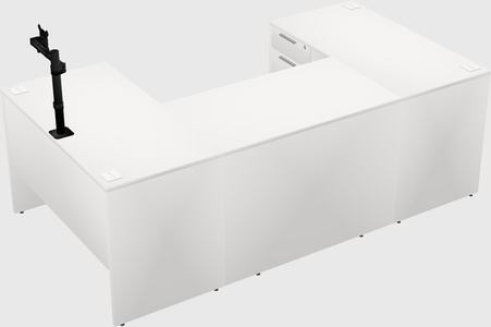 U-shaped desk