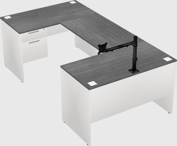 U-shaped desk