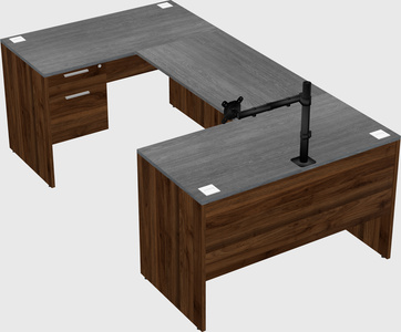 U-shaped desk
