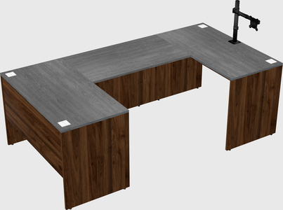 U-shaped desk