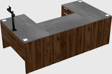 U-shaped desk