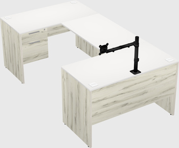 U-shaped desk