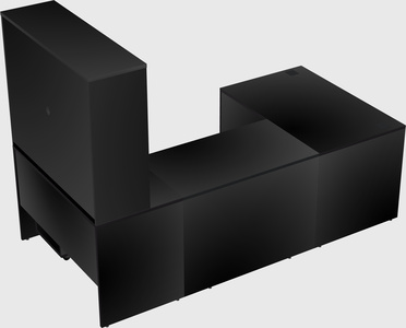 U-shaped desk