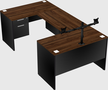 U-shaped desk
