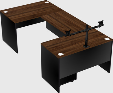 U-shaped desk