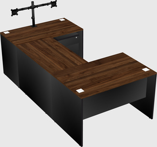 U-shaped desk
