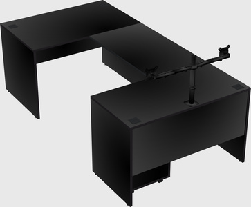 U-shaped desk
