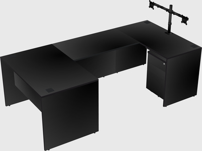U-shaped desk