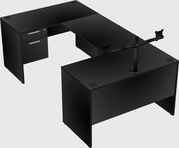 U-shaped desk
