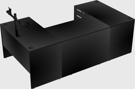 U-shaped desk