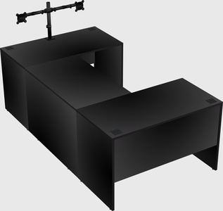 U-shaped desk