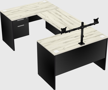 U-shaped desk