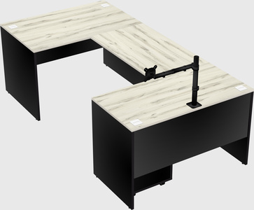 U-shaped desk