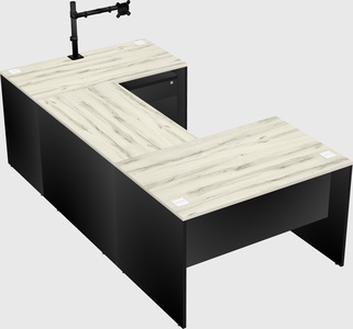U-shaped desk