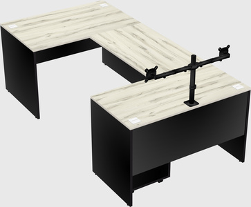 U-shaped desk