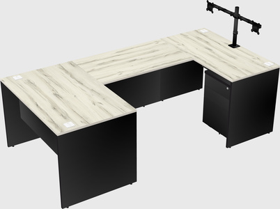 U-shaped desk