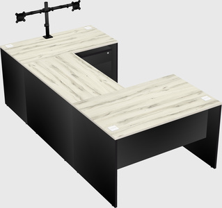 U-shaped desk