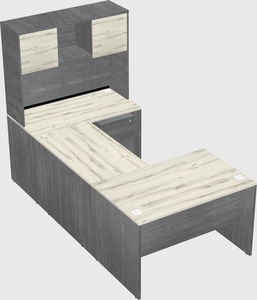 U-shaped desk