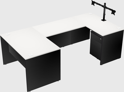 U-shaped desk