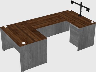 U-shaped desk
