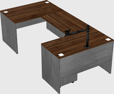 U-shaped desk