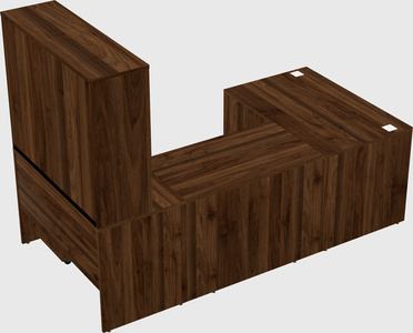 U-shaped desk