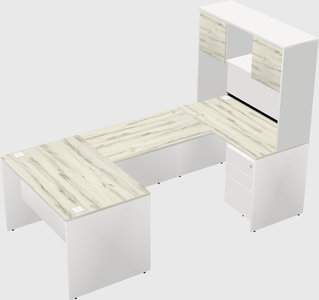 U-shaped desk