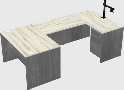 U-shaped desk