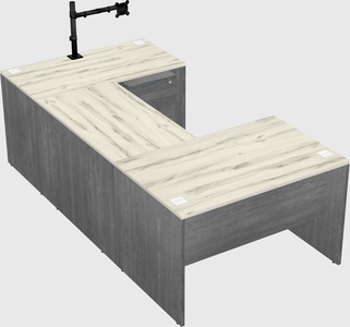 U-shaped desk