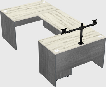 U-shaped desk